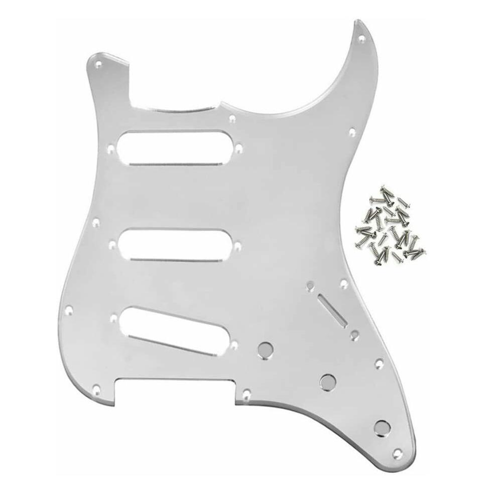 1pcs SSS Electric Guitar Pickguard 3 Ply 11 Holes with Screw  for FD ST Style Guitar Parts Replacement