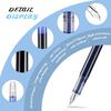 40 Pack Disposable Fountain Pens Set, Colored Ink Extra Fine Nib Classic Design Large Capacity Calligraphy Pens for Journaling, Office Supplies for