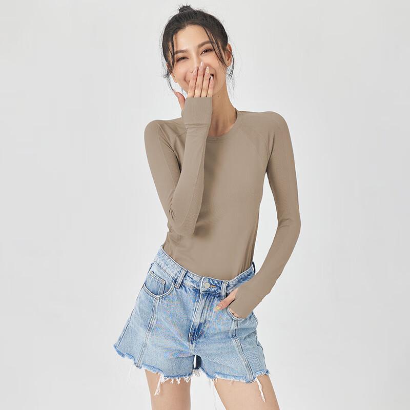 WEZHO Women s Slim Fit Long Sleeve Sports & Yoga Top