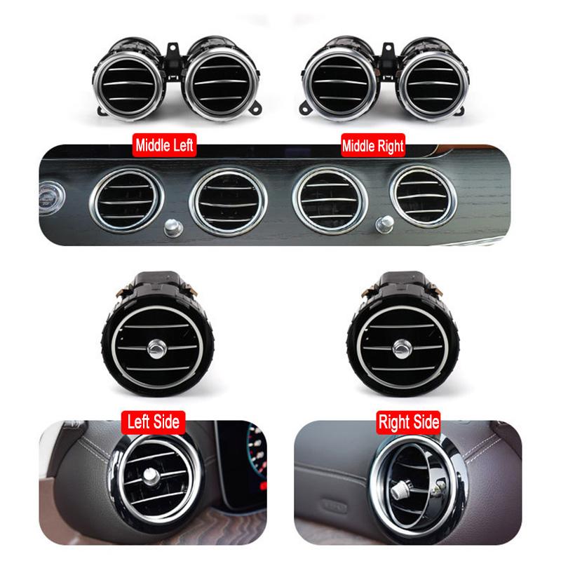 Car Front Dashboard Air Conditioner AC Vent Grille Complete Assembly For Mercedes Benz E Class W213 E200 E260 E300 2015-2023