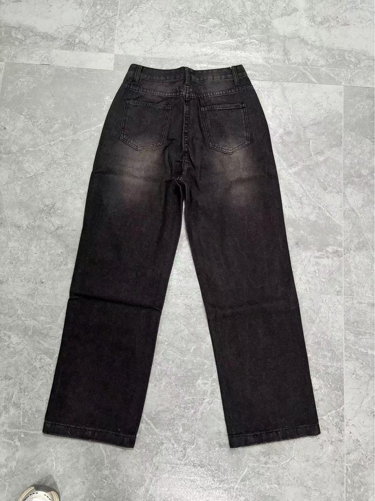 Retro Fashion Wide-Leg Straight Jeans for Women