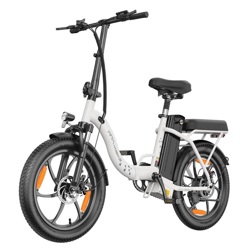 20-inch Folding Electric Bike 250W Motor 48V 16Ah Battery 25km/h 100km Range 20x3.0-inch Fat-Tire Electric Bicycle