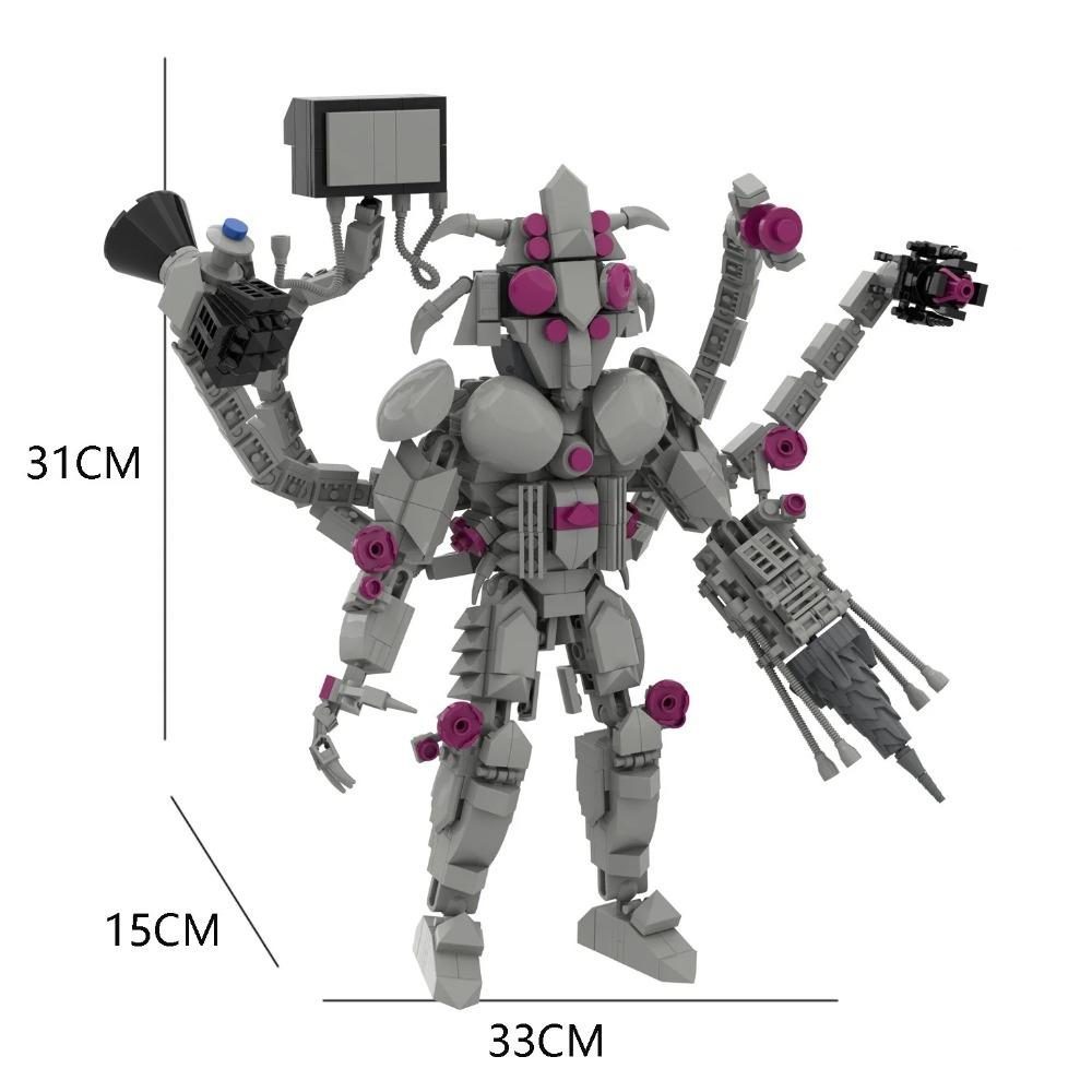 Guitar Audio Monitor King 4.0 Brick Titan New Series Skibidi Toilet ClockMan 5.0 Building Blocks Set Toys For Birthday Gift