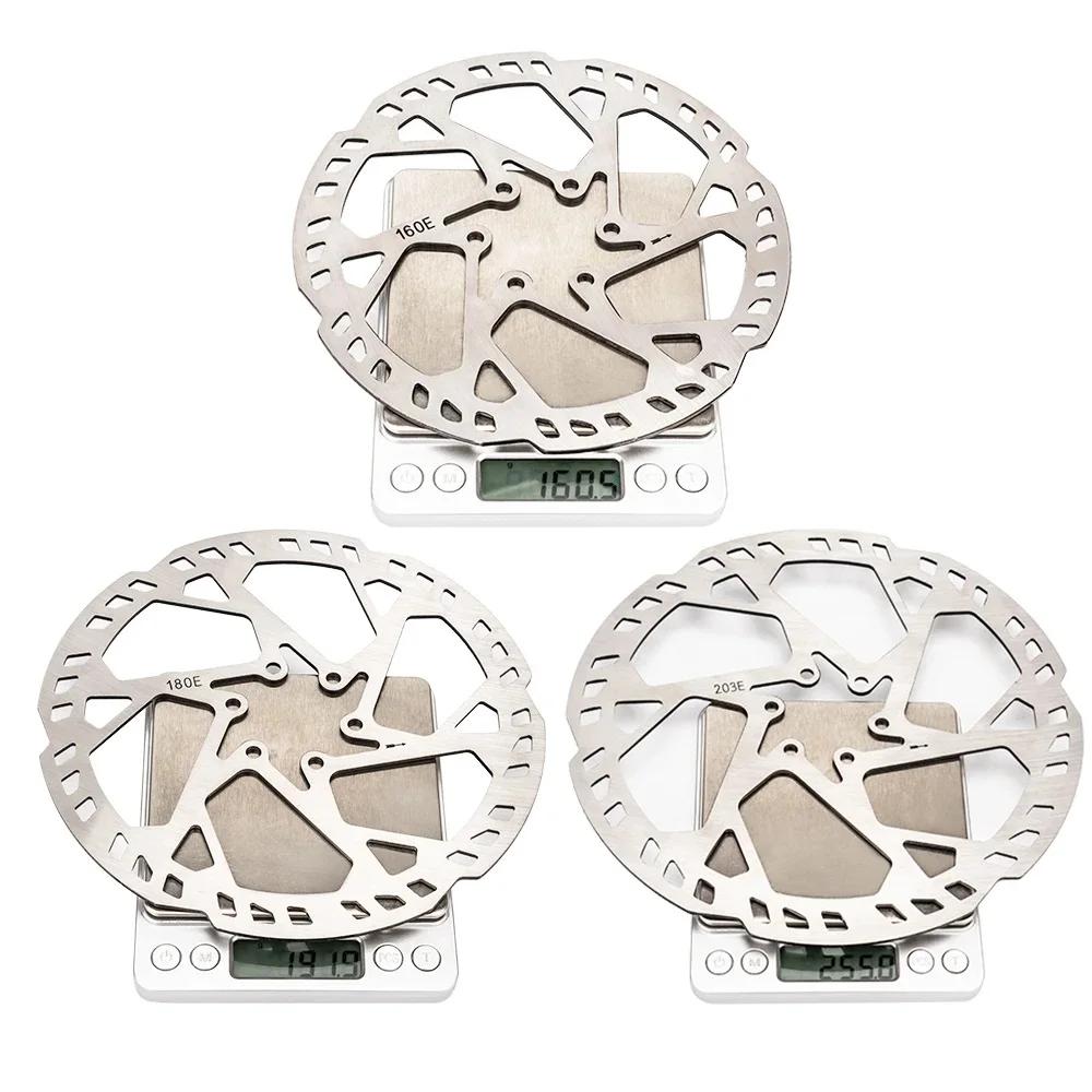 ZTTO 2.3mm Thicken MTB Road E-bike Bicycle Disc Brake Rotor Stainless Steel 140/160/180/203/220mm 6 Bolts Hub Mount Bike Parts