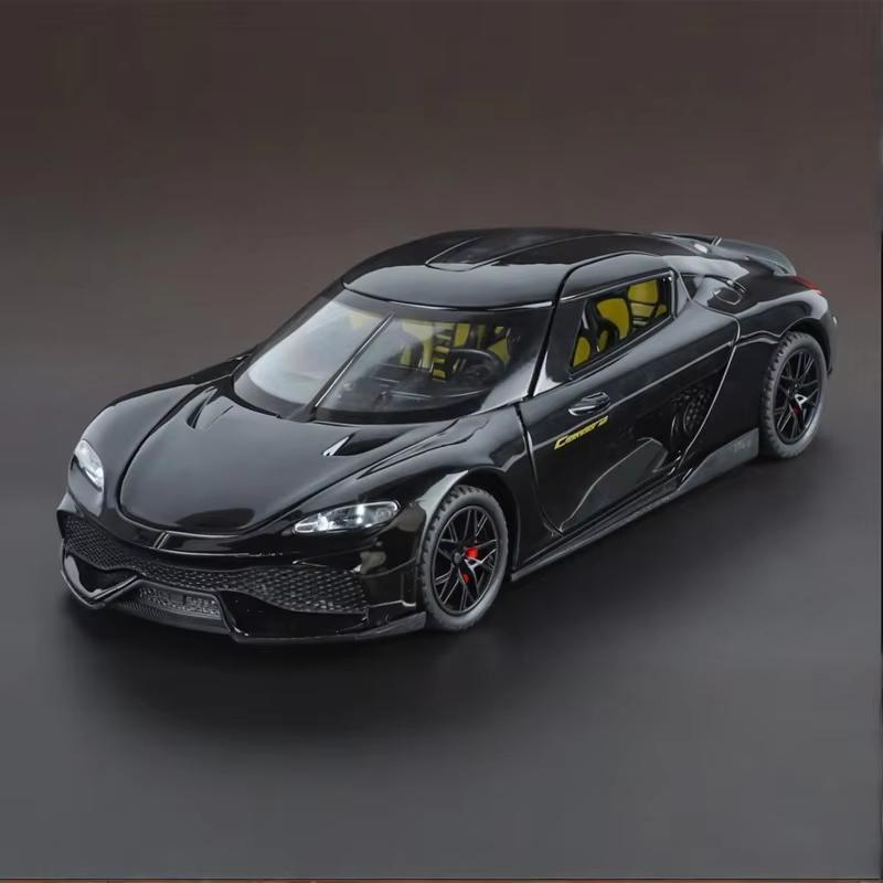 Новый 1:24 Gemera GT Super Sport Car Alloy Diecast Metal Model Car Sound & Light Hobby Collectibles Trendy Decoration Gift For Boyfriend