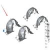 Front Wheel Fender Liners for BMW MINI F54 - Compatible Models 51717346035/51717346036