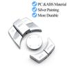 Silberne Auto-Mittelkonsolen-CIC IDrive Multimedia-Drehknopf-Knopfabdeckung für BMW E-Serie E60 E61 E81 E87 E90 E91 E92 E84 E70 E71 E72