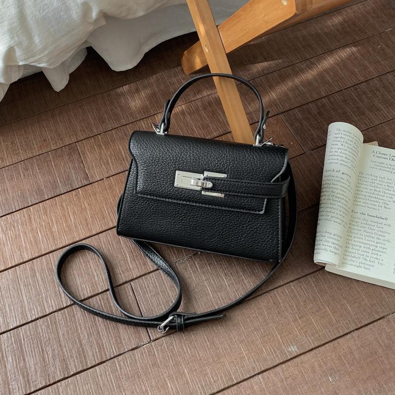 Elegant Commuting Bag for Work with A Chic Kelly Bag Style, Single-shoulder Cross-body Design.