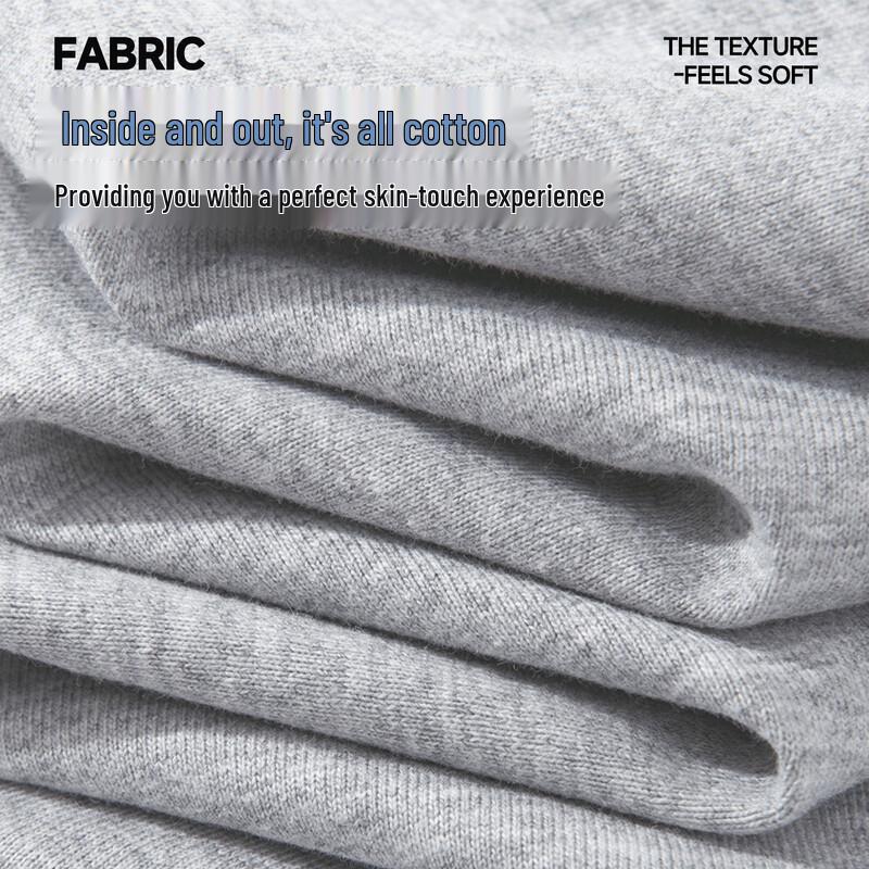 MINISO Men's Pure Cotton Faux Two-Piece T-Shirt