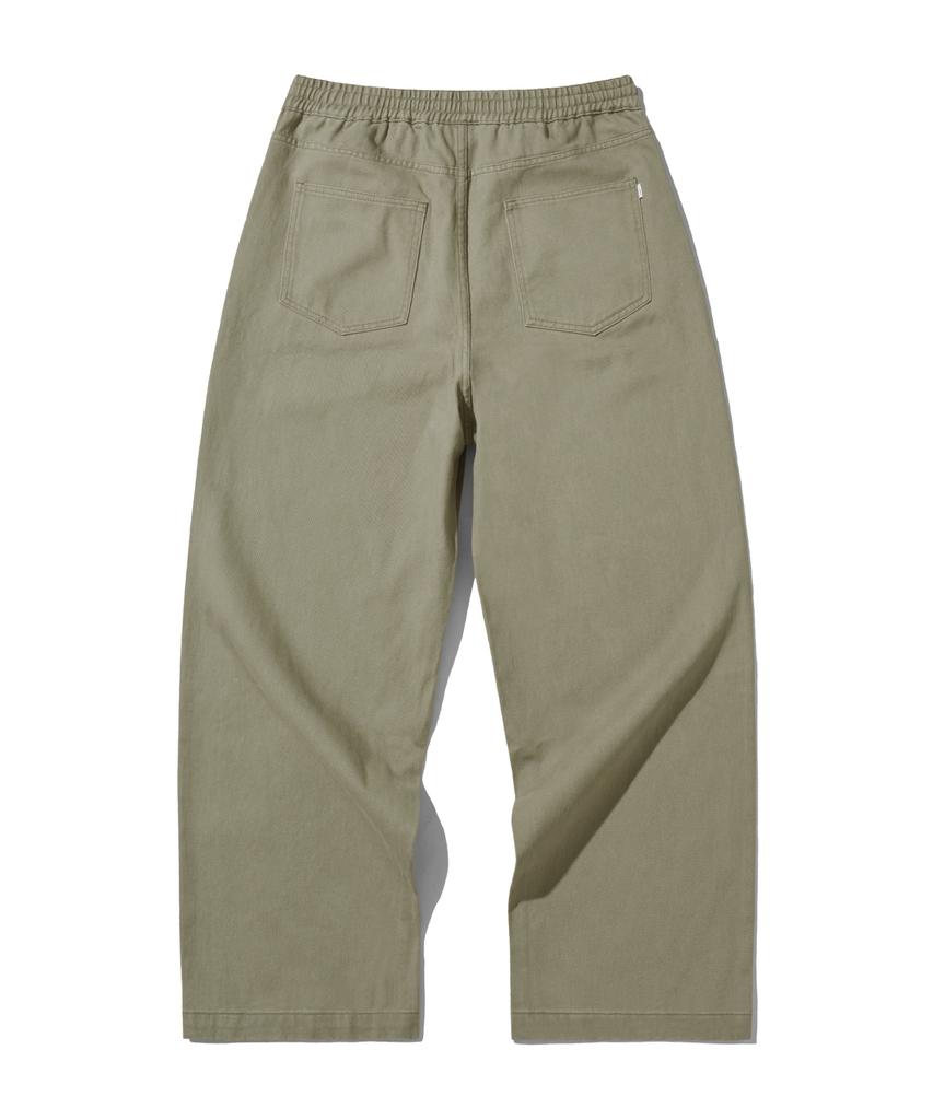 FILLUMINATE Twill Cotton Elastic Waist Pants - 3 Colors