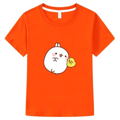Children's Clothing Molang and Piupiu T-Shists Cute Rabbit Print T Shirt Summer Tees Tshirt Cotton Kids Fashion Clothes