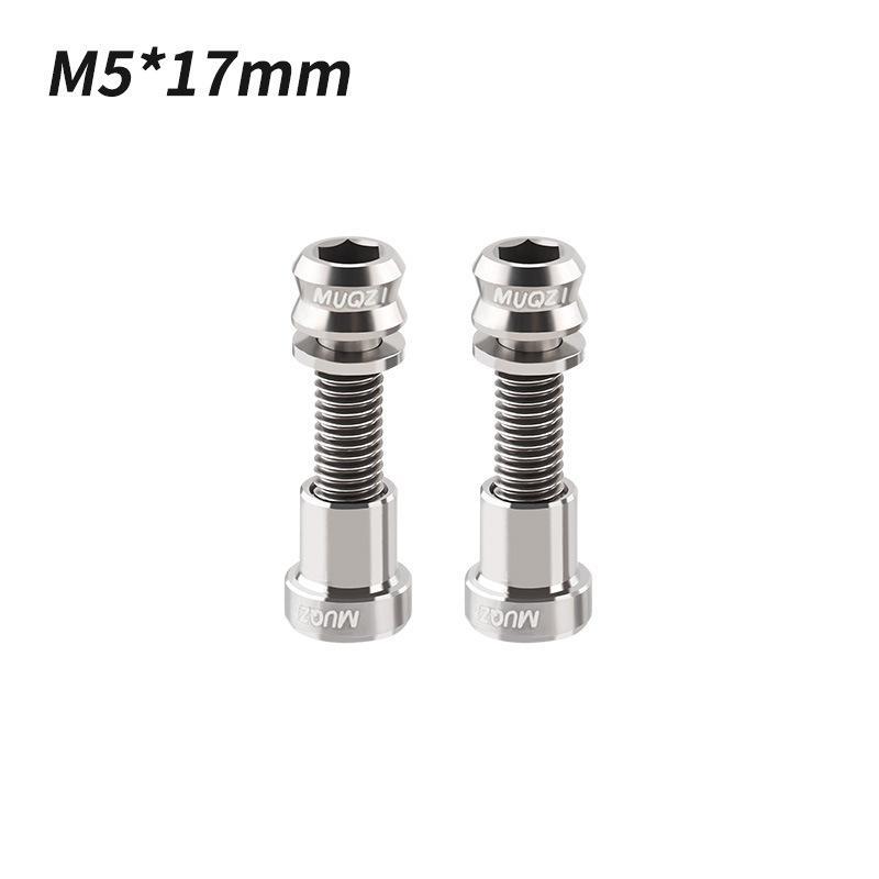 1/2Pcs Titanium Bolt M5X17Mm M5X19Mm Bicycle Nut Titanium Alloy Stem Bolts Road Folding Bike Screw Accessories