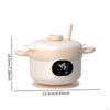 Insulated Bowl Tableware Constant Temperature Feeding for Toddlers Beige