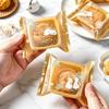 100Pcs Sealable Mooncake Packaging Bags Adorable Rabbit Prints Food Grade for Mid-Autumn Festival Baking Store Gift Packaging Use