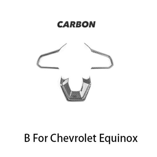 For Chevrolet Equinox 2025 2026 Red Car Steering Wheel Handle Frame Cover Trim  Automotive Interior Accessories
