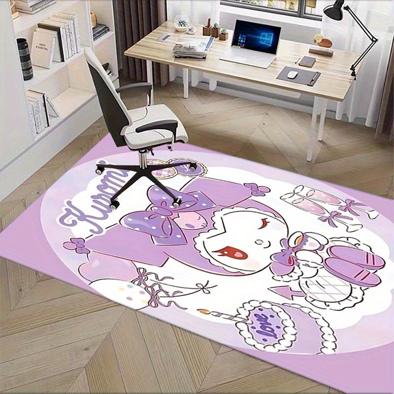 Office Rug Kuromi, Cute Anti-Slip Rug, Machine Washable for Living Room, Bedroom, Office, Multiple Sizes, Bedroom Mat, Decorative Mat, Durable Mat, Li