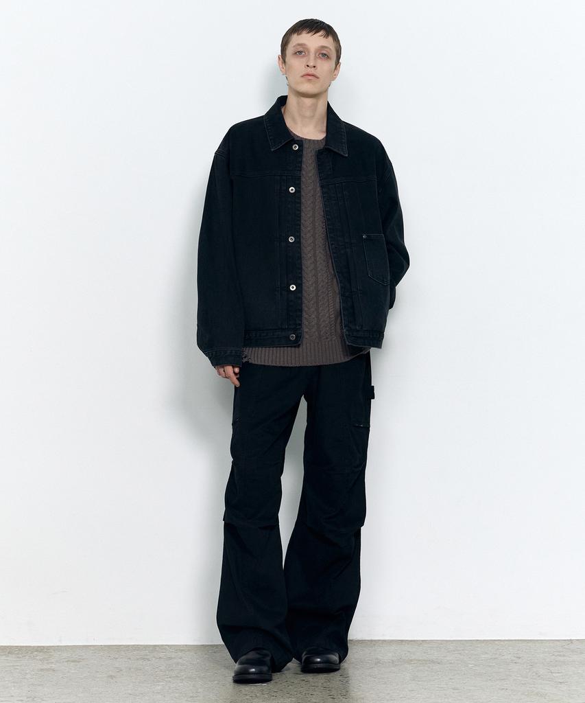 Insilence Type-1 Denim Jacket Washed Black