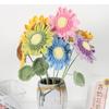 Crochet Sunflowers Knitted Flower Bouquet Crochet Woven FlowersGraduation Teachers' Day Gift Home Decor