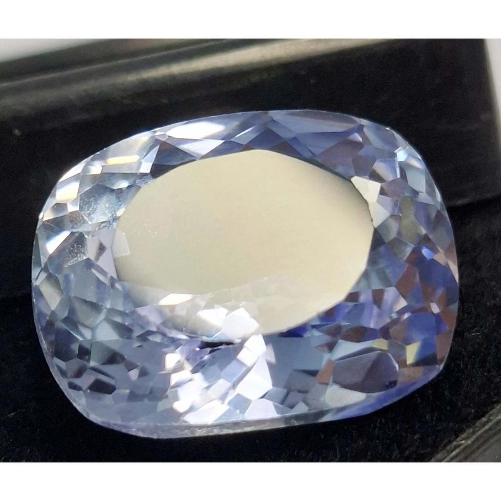 Stunning Light Blue Sapphire Natural Cushion Cut 16-18 Ct Certified Gemstone