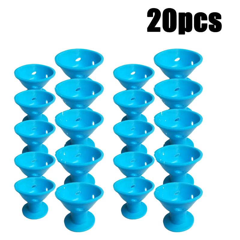 10-30 Stück Weiche Magische Haarwickler Pilz Hitzefreie Haarwickler Fauler Lockenstab für Alle Haartypen Wellenformer DIY Styling-Werkzeuge