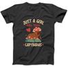 Just A Girl Who Loves Capybara Lover Capybara Girl Long Sleeve, T-Shirt, Sweatshirt, Hoodie for Men Women Kids Made In Canada Black