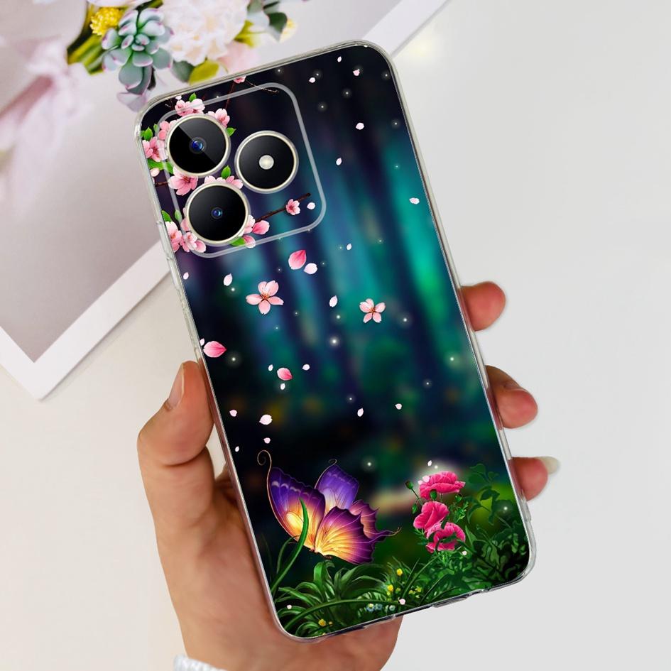 For Cover Realme C53 Phone Case 6.74" 2023 New Fashion Astronaut Soft Silicone Clear Back Cover For Realme C53 RMX3760 C 53 Capa