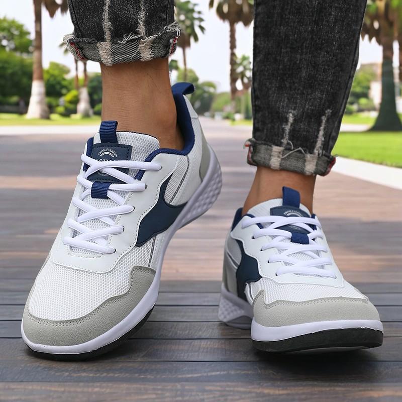 Brand Trend Men's Skateboard Shoes Wear-resistant Thick-soled Fitness Lace Up Sneakers Fashion Flat Trainers Sneakers for Men