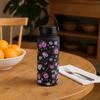 Portable Insulated Water Bottle 1L Floral Thermal Cup Outdoor Insulated Mug  Kitchen Supplies