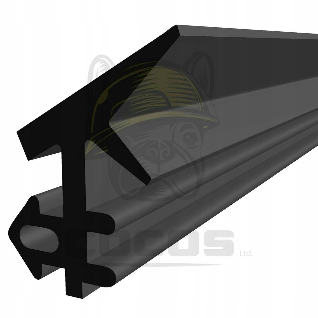 Seal for PVC windows S-233 PANORAMA BLACK 1m