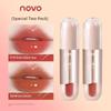 Novo Plain Light Makeup White Lip Lacquer Naked Women Color Series Water Light Mirror Lipstick Glass Lip Gloss Does Not Fade No Stain on Cup