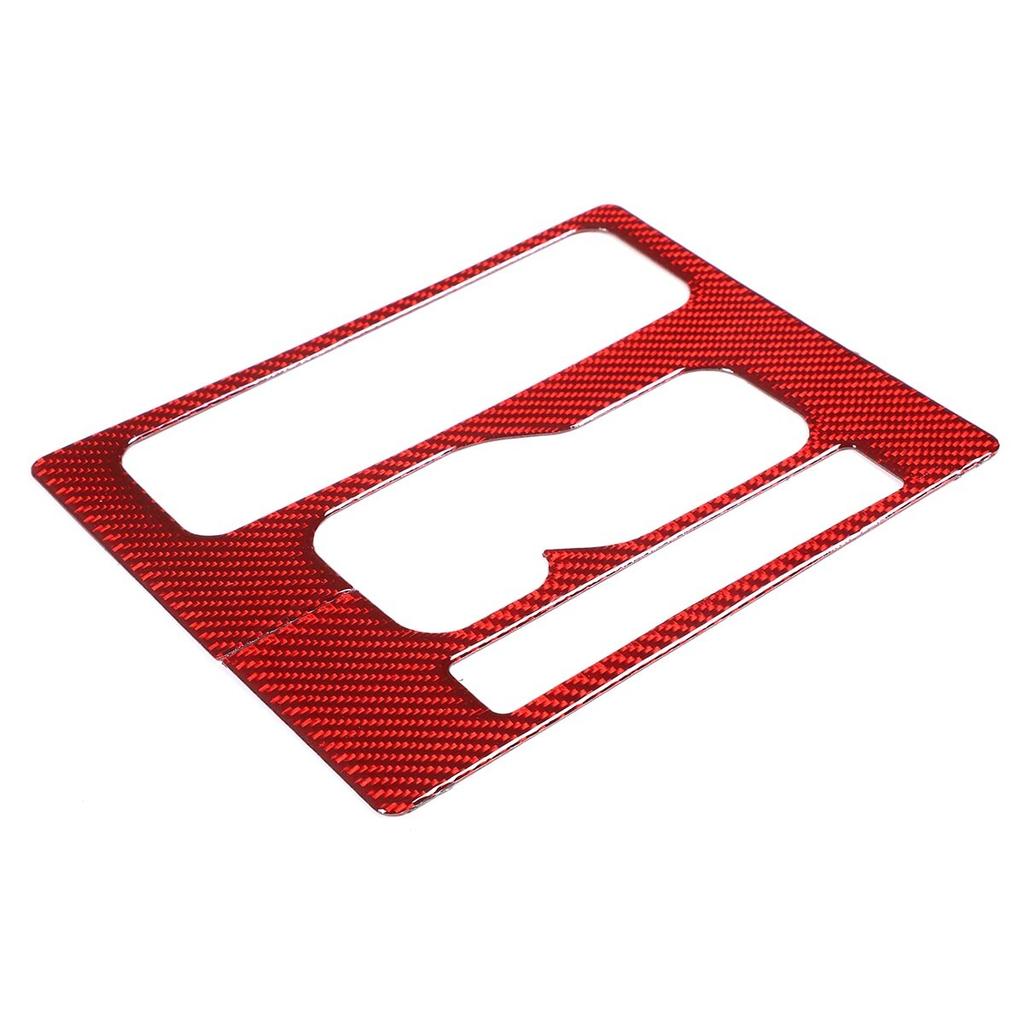 Red Carbon Fiber Console Gear Shift Panel Cover Trim For Toyota Tacoma 2005-15
