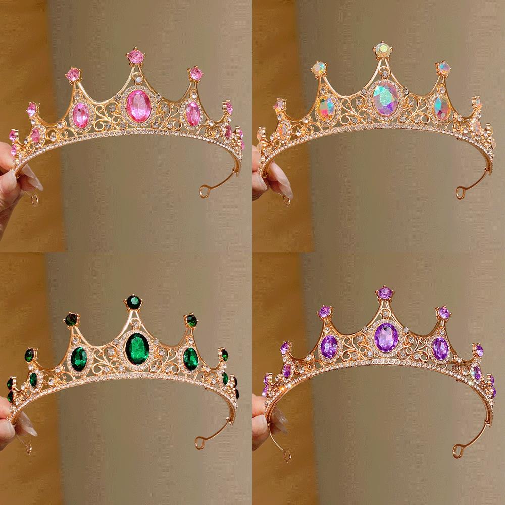 Multi- Premium Crown 1 Piece Set for Cute Girls Birthday Gift Party Show Essential Stylish Accessory