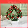 Fake Potted Plant 42 Heartshaped Fruit Bonsai Artificial Flower For Home Decor