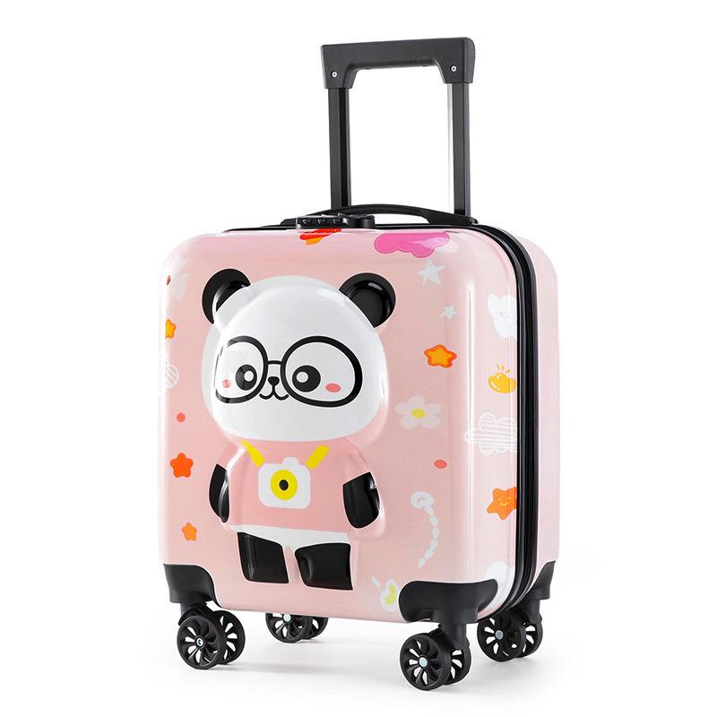 Children's Cartoon Trolley Suitcase with Universal Wheels - Ideal for Boys and Girls
