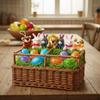 Easter Egg Filled Plush Toy Basket Stuffers for Classroom Prize