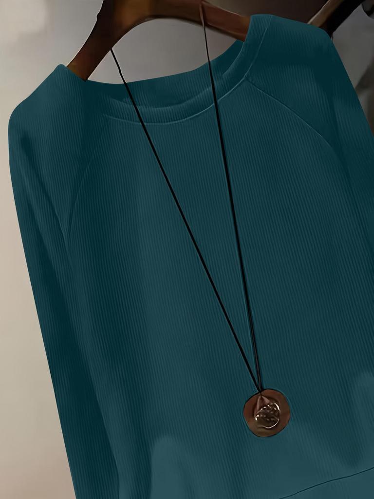 2025 Primăvară/Toamnă Casual Patchwork Gât Rotund Aspect Două Piese Elastic Moale Top