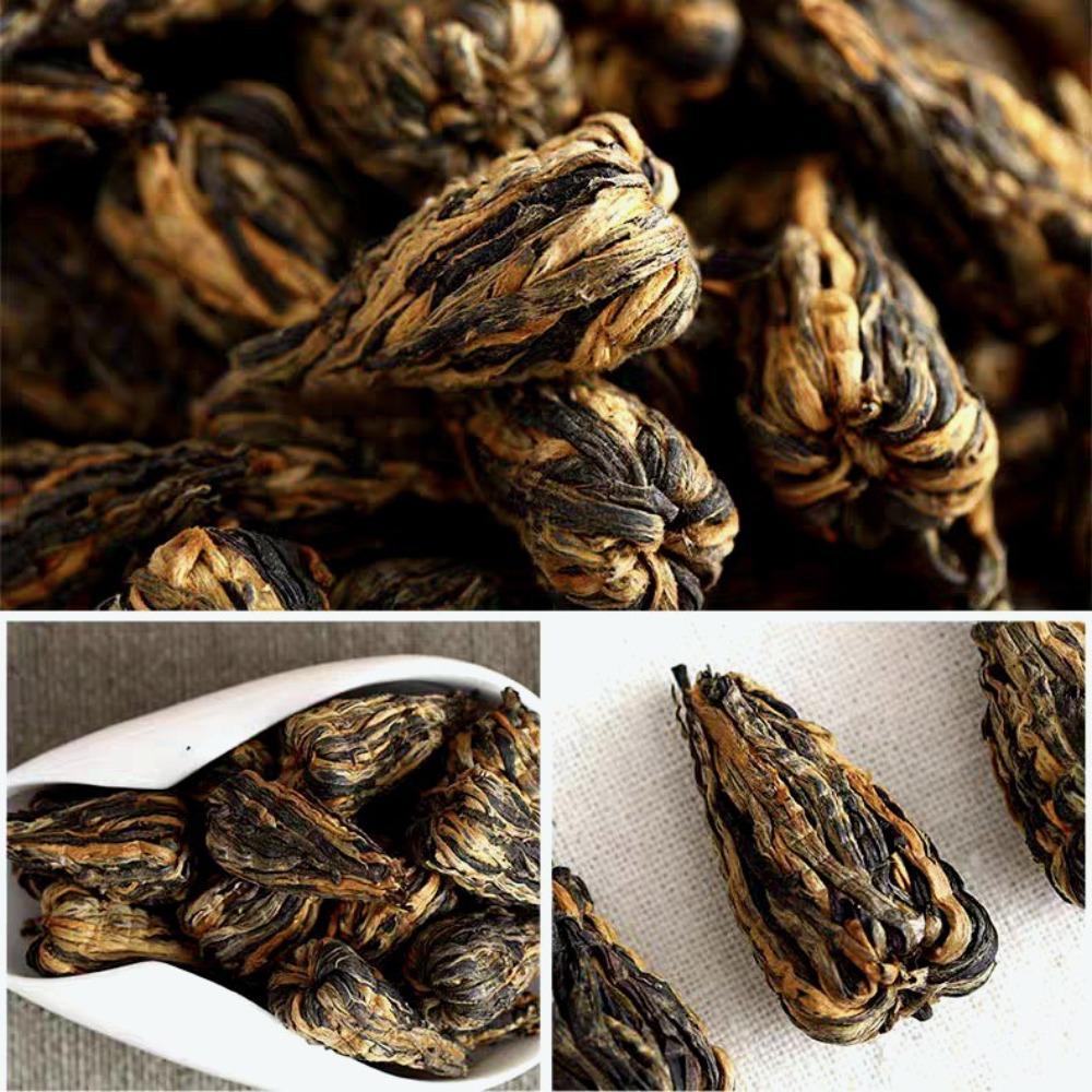 Wholesale Individually Packed Yunnan Fengqing Dianhong Handmade Lily Pagoda Golden Silk Honey Aroma Gongfu Tea 500g