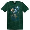 Skeleton Drinking Water Funny Graphic T Shirt Cool Art Design Tee