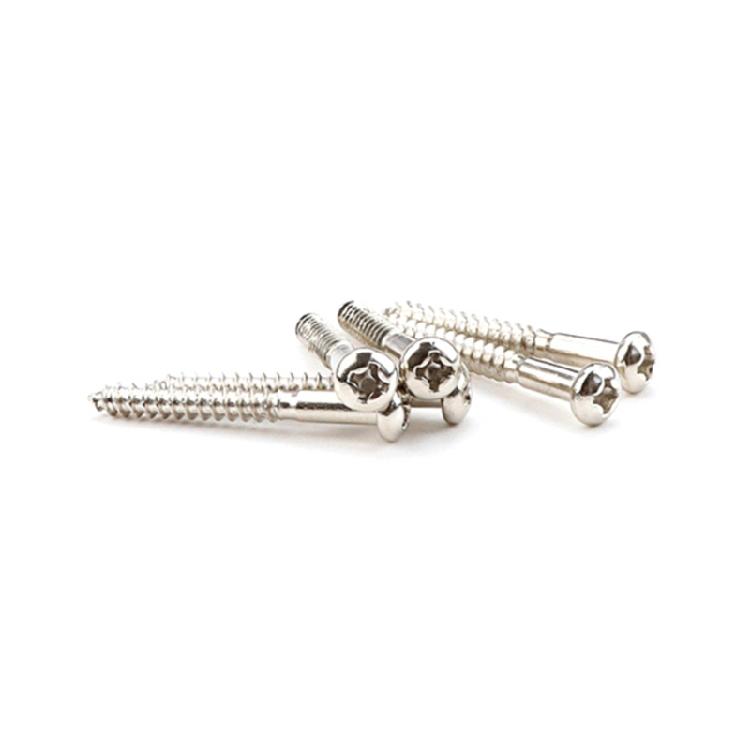 6Pcs/lot Metal Electric Guitar Accessories Screws Round Head Bridge Tail Screws