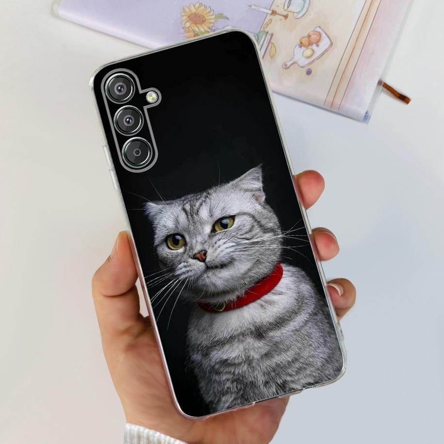 For Samsung Galaxy M15 5G Case SM-M156B Luxury Marble Clear Silicone Soft TPU Phone Cover For Samsung Galaxy F15 5G