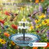 Solar Bird Bath Fountain Cascade Outdoor Hanging for Bird Drinking and Feeder For Garden Yard Decor Hummingbird Feeder