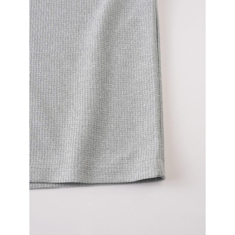 Men's Waffle Knit Color Block Hooded Drawstring Button Short Sleeve T-Shirt.
