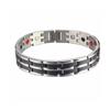 Vinterly Mens Chain Link Bracelet Wheat Black Stainless Steel Health Energy Germanium Magnetic Bracelets Bangles for Men Jewelry