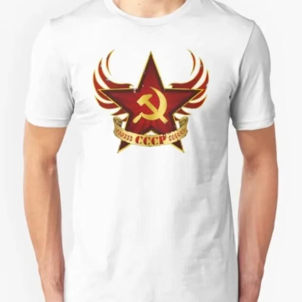 Russia CCCP Yuri Gagarin T-Shirt USSR Summer Cotton Short Sleeve O-Neck Men's T Shirt Family Soviet Cosmonaut 1961 T-shirt S-3XL
