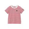 New Summer Children's Striped T-Shirt, Boys' and Girls' Pure Cotton Short-Sleeve Shirt, Thin Half-Sleeve Shirt for Babies and Older Children