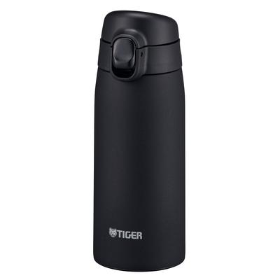 Garrafa de água Tiger 350ml Caneca Garrafa de aço inoxidável Garrafa com isolamento a vácuo Isolamento térmico Pode ser usado em um copo em casa Pedra preta