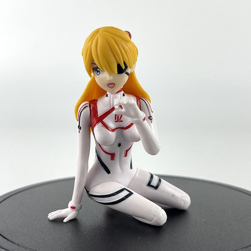 EVA Asuka Rei Mari Figuren Set 3 Stück Neon Genesis Evangelion Anime PVC Actionfiguren Spielzeug für Fans Geschenk Heim Schreibtisch Dekoration