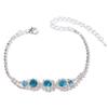 Bracelet Rhinestone Jewelry Set Crystal Necklace Wedding Party Earrings  Women