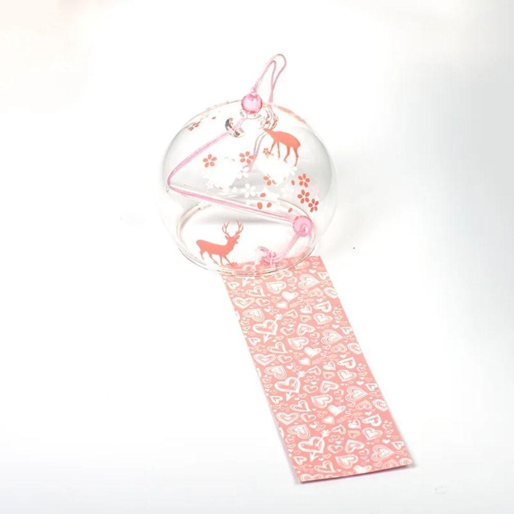 High Quality Japanese Style Fireworks Wind Chimes Creative Pendant Glass Cover Birthday Present Beautiful Home Decorations