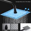 3-way Shower Mixer Tap Bathtub Shower Mixer Bathroom Shower Faucet Matte Black Wall Mount Rainfall Shower Mixer Tap Kit New